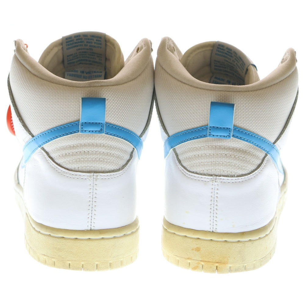 NIKE SB(ナイキエスビー) DUNK HIGH Richard Mulder 881758-141 ダンクハイ ルチャードマルダー ハイカットスニーカー ホワイト/ライトブルー US9.5/27.5cm