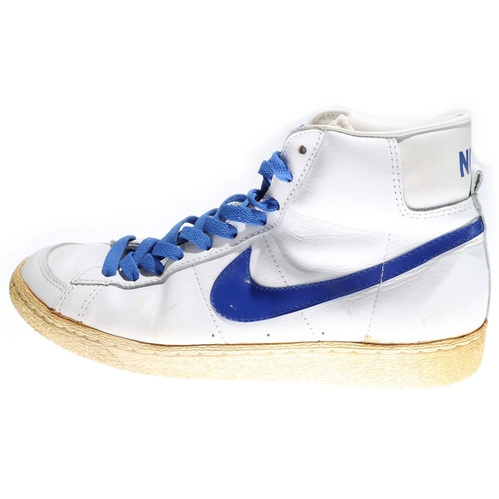 NIKE(ナイキ) 80's VINTAGE BLAZER HIGH ブレザーハイ レザーハイカットスニーカー ホワイト/ブルー US9.5/27.5cm 811012