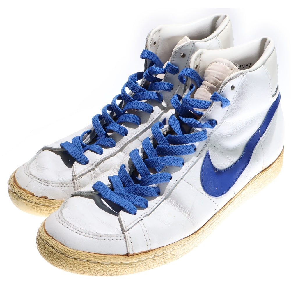 NIKE(ナイキ) 80's VINTAGE BLAZER HIGH ブレザーハイ レザーハイカットスニーカー ホワイト/ブルー US9.5/27.5cm 811012