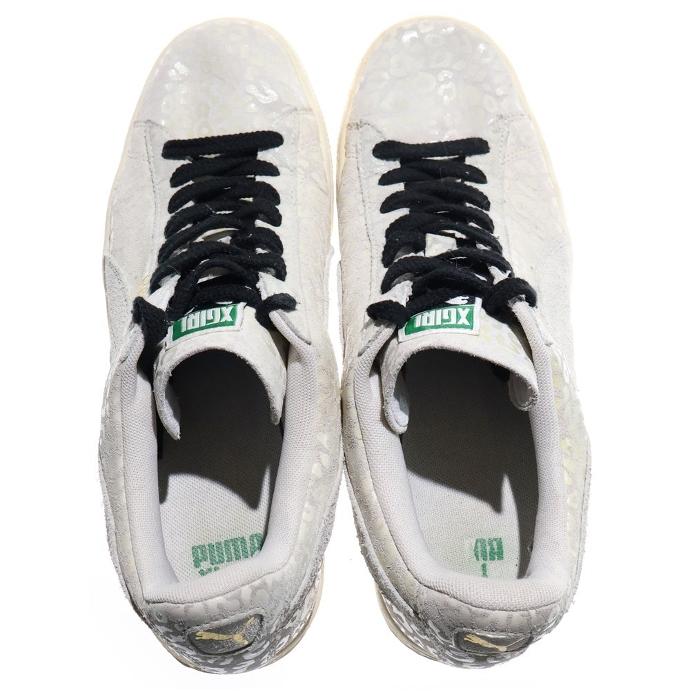 PUMA(プーマ) ×X-girl SUEDE WHITE PACK スエード レオパード ローカットスニーカー グレー 360992-01