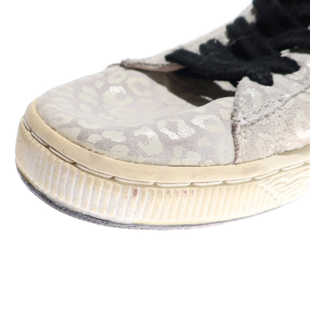 PUMA(プーマ) ×X-girl SUEDE WHITE PACK スエード レオパード ローカットスニーカー グレー 360992-01
