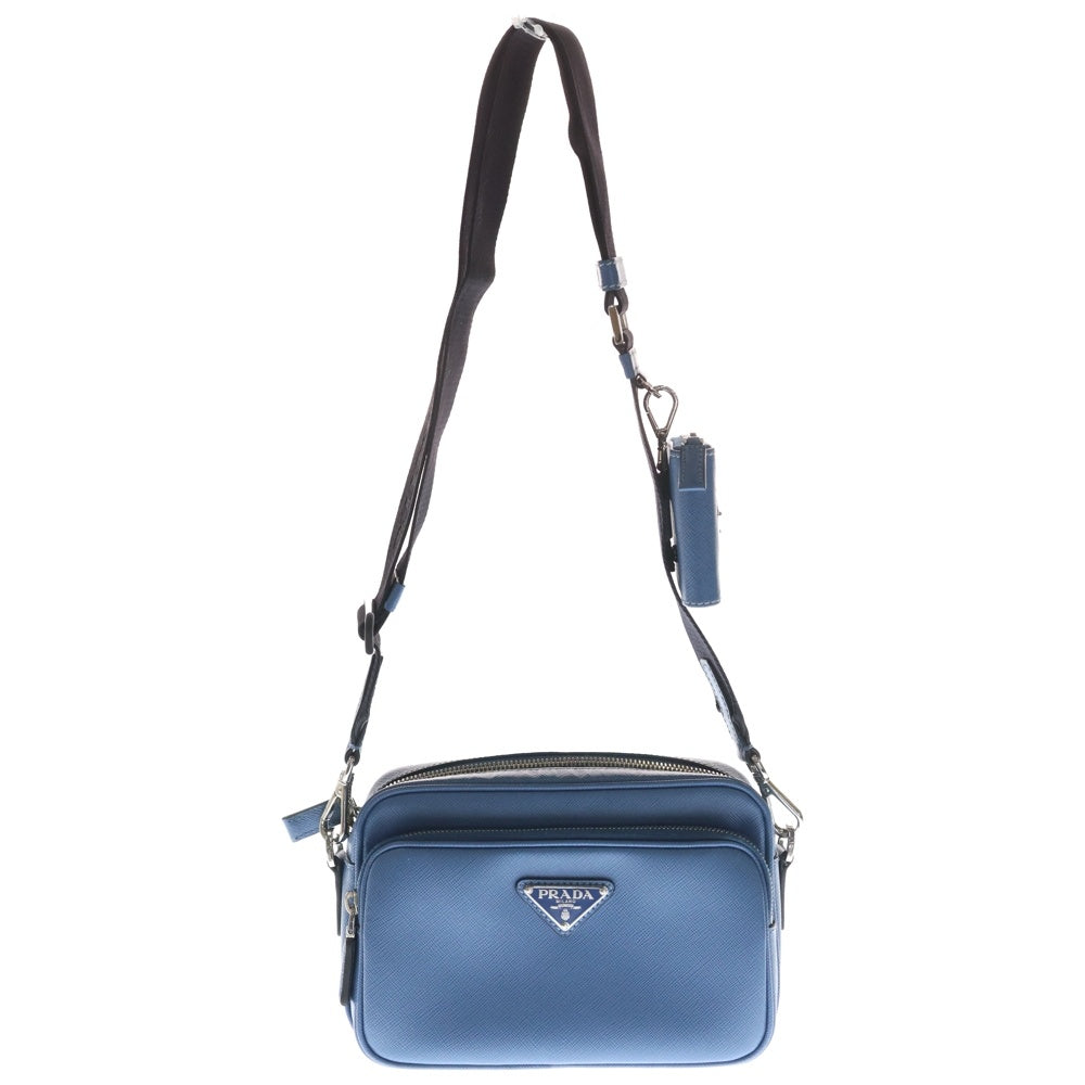 PRADA(プラダ) サフィアーノレザーショルダーバッグ 三角ロゴプレート 