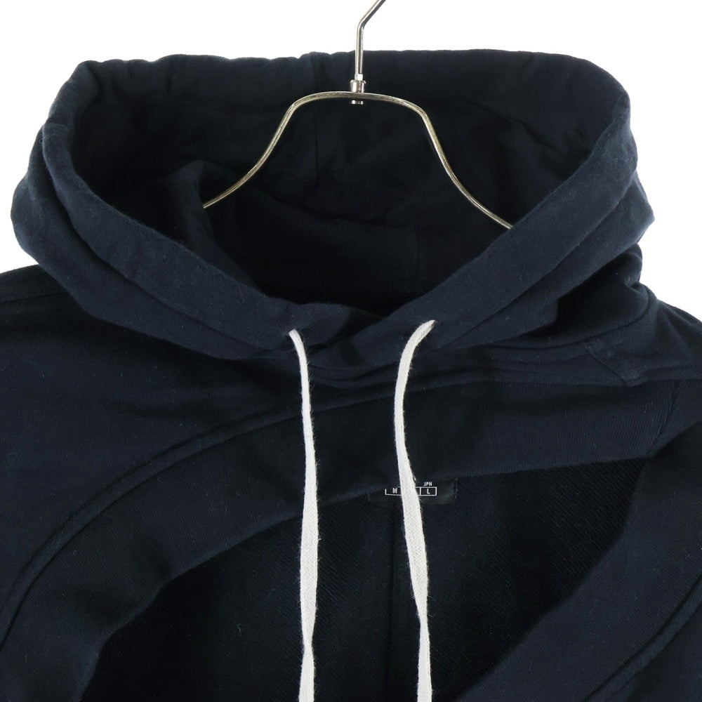 Rick Owens(リックオウエンス) 22SS ×Champion TOMMYH HOODIE チャンピオン トミーフーディー デザインスウェットパーカー ブラック CM01B7925ーCHFE