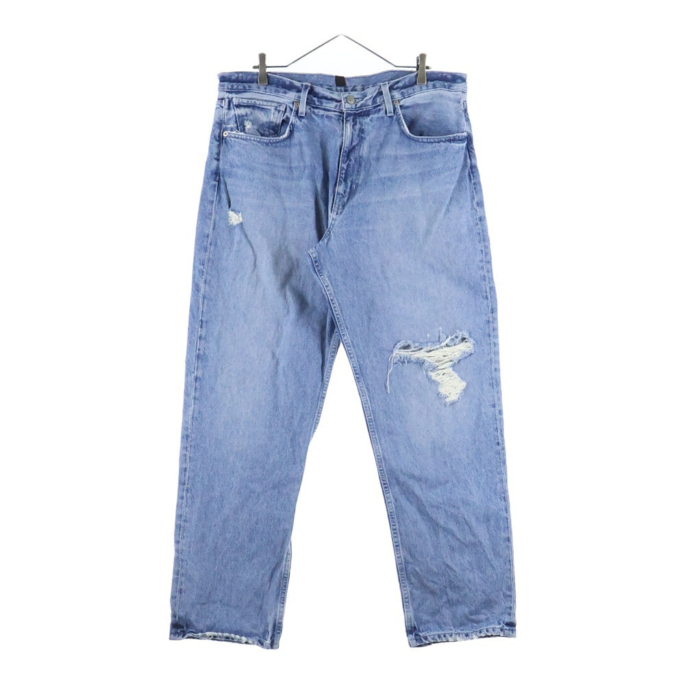 YEEZY GAP(イージーギャップ) 22SS 5 Pocket Denim Pants ダメージ加工 ストレートデニムパンツ インディゴ