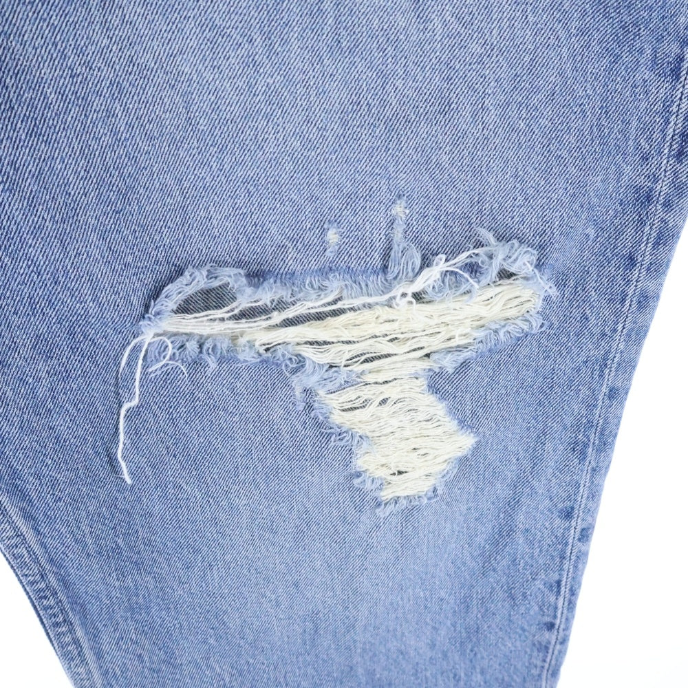 YEEZY GAP(イージーギャップ) 22SS 5 Pocket Denim Pants ダメージ加工 ストレートデニムパンツ インディゴ