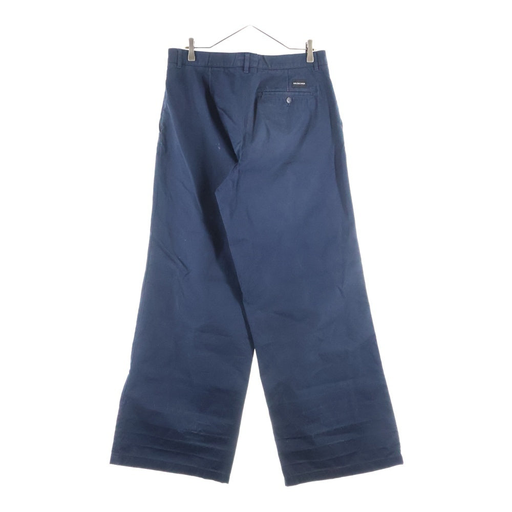 BALENCIAGA(バレンシアガ) 19SS バギートラウザーロングパンツ チノパン ネイビー 556700 TDP06
