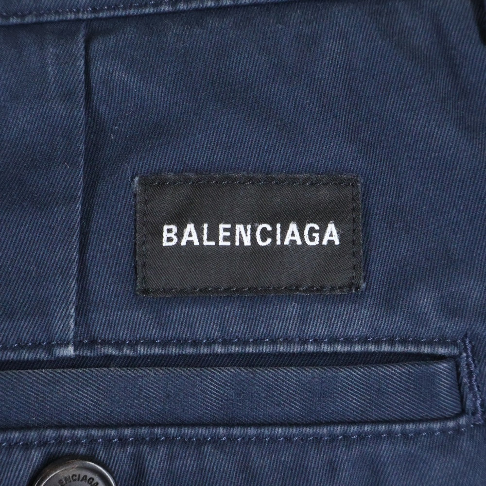 BALENCIAGA(バレンシアガ) 19SS バギートラウザーロングパンツ チノパン ネイビー 556700 TDP06