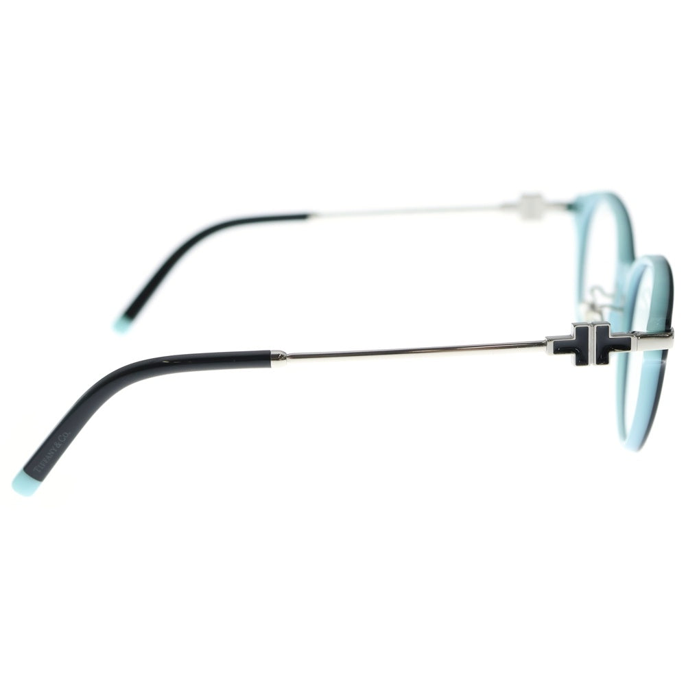 TIFFANY & Co.(ティファニー) Tデザイン シェル ラウンド サングラス メガネ アイウェア ブラック/ブルー TF2218-D レディース