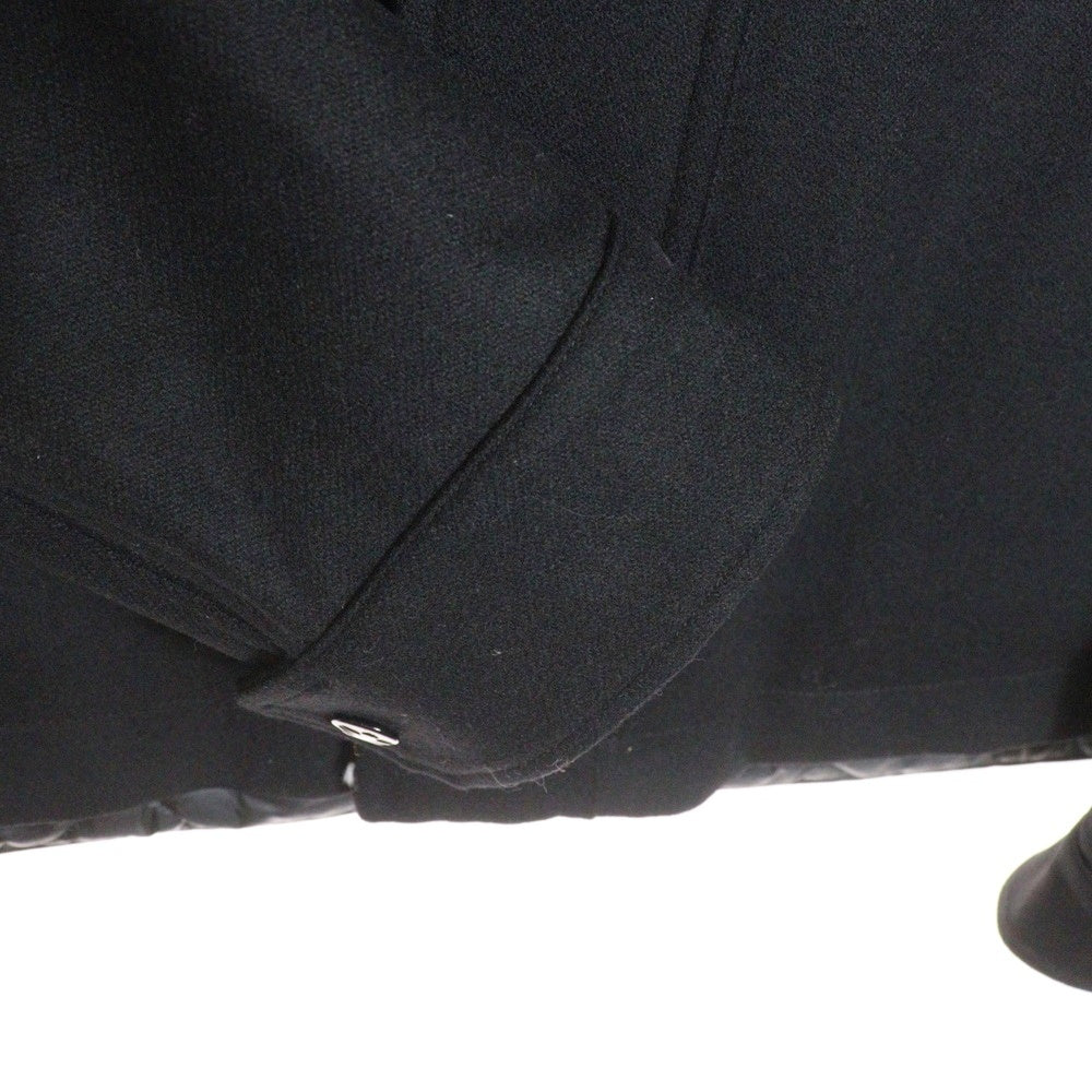 MONCLER(モンクレール) 25AW Avoine ナイロン/ウール切返しショートダウンジャケット ブラック K20911A00227