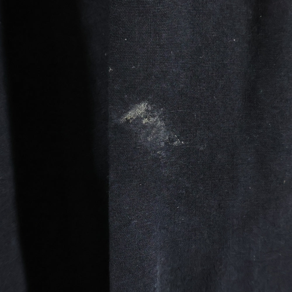 GREG LAUREN(グレッグローレン) TENT ZIP FRONT STUDIO SHIRT テントジップフロントスタジオシャツ ダメージ加工 ブラック