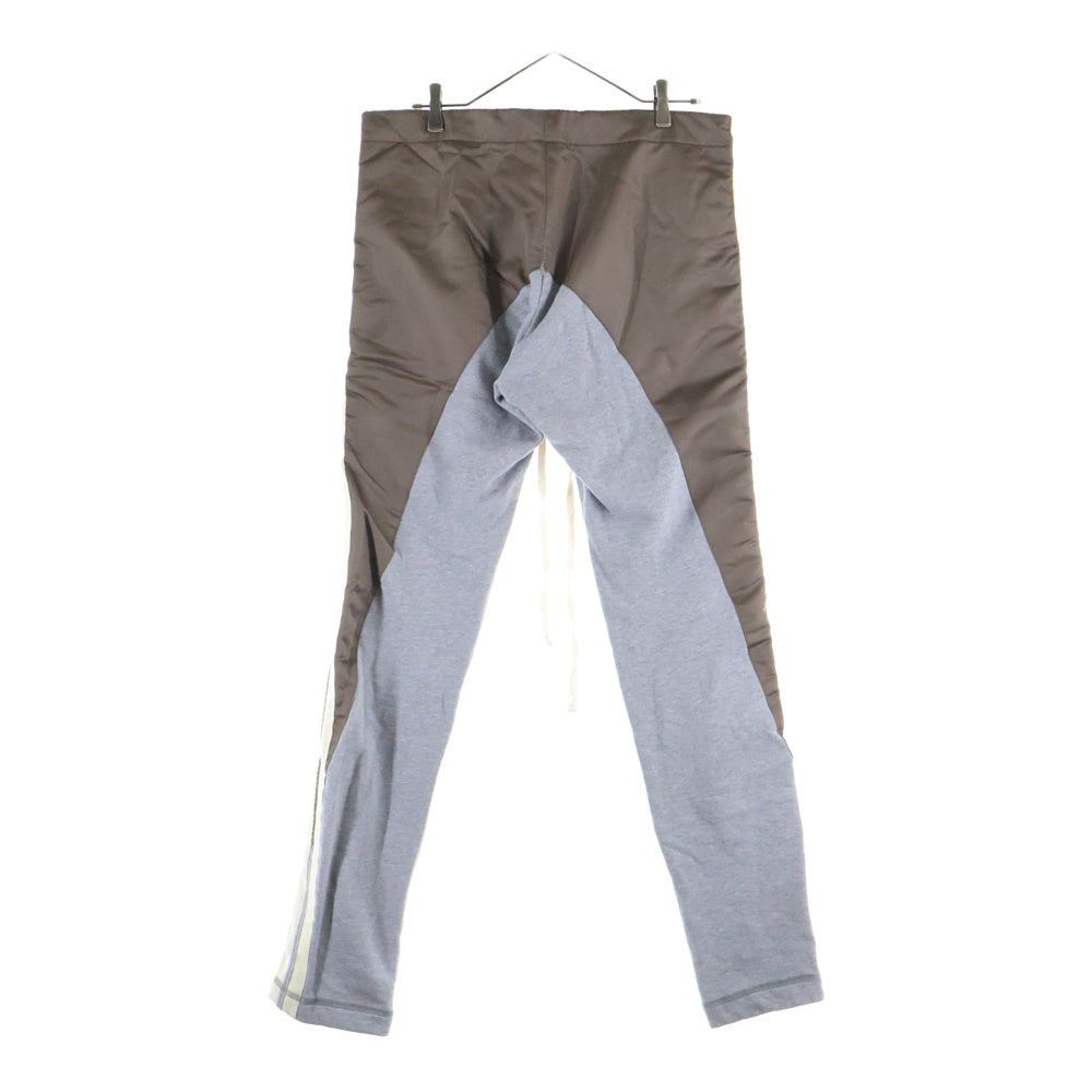 GREG LAUREN(グレッグローレン) ×Paul & Shark サイドストライプトラックパンツ 再構築 スウェットパンツ ブラウン/グレー