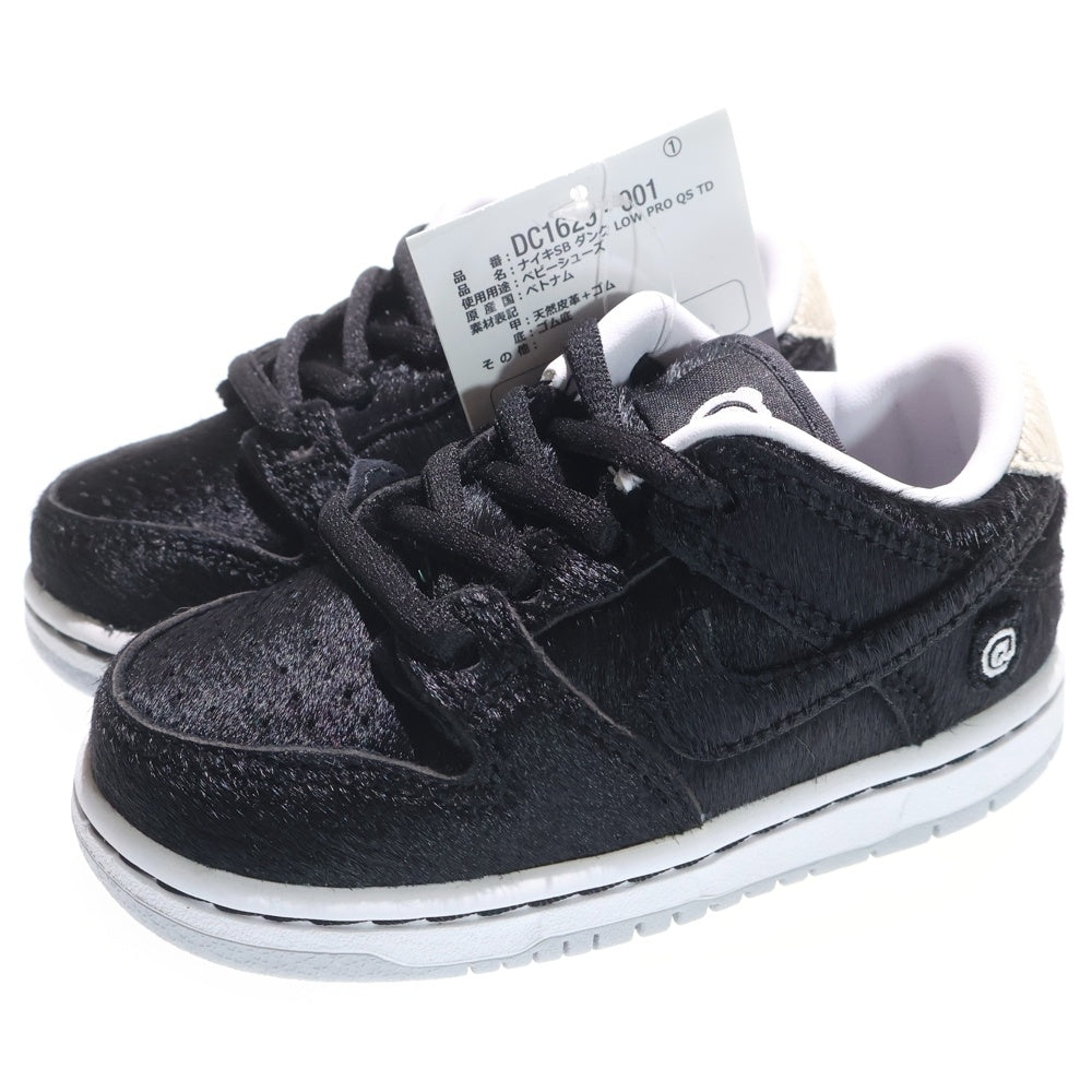 NIKE(ナイキ) ×Medicom Toy TD Dunk Low Pro QS BE@RBRICK DC1629-001 メディコムトイ ダンク ローカットスニーカー ベアブリック ブラック US7C/13cm