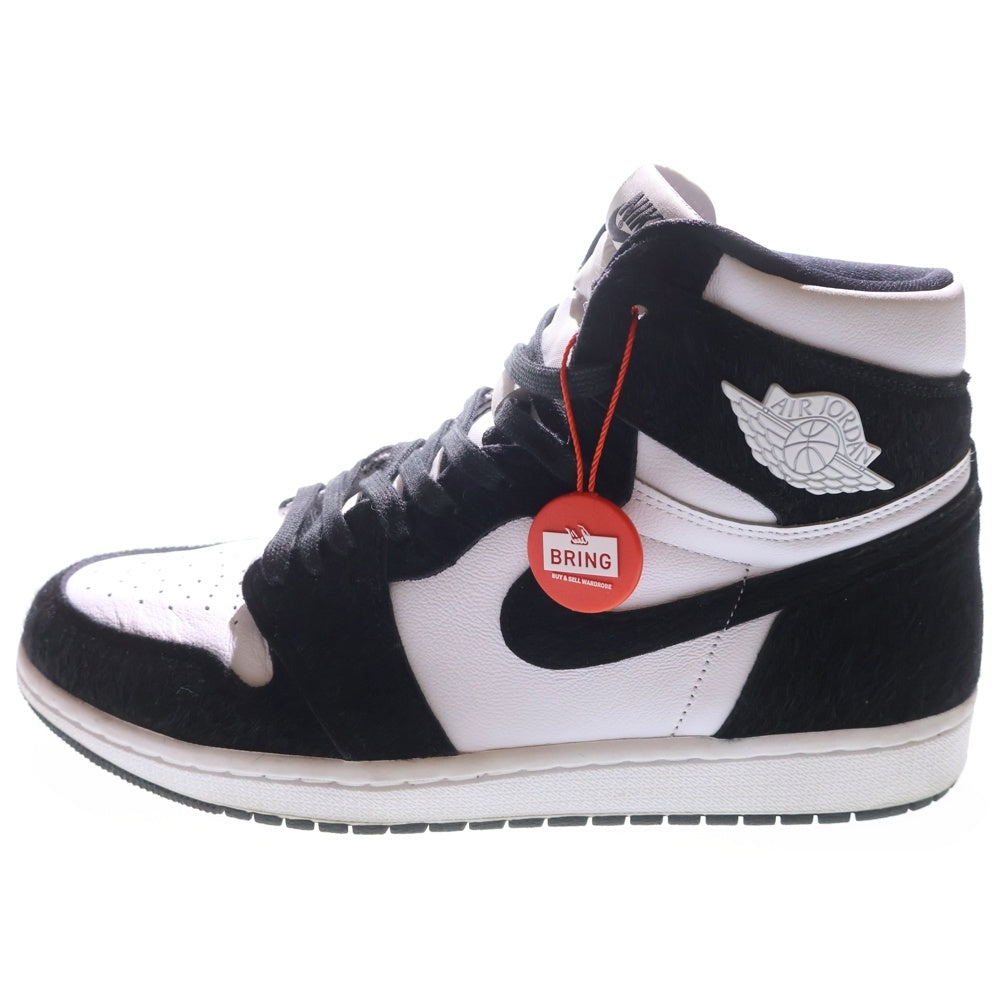NIKE(ナイキ) WMNS AIR JORDAN 1 RETRO HIGH OG CD0461-007 ウィメンズ エアジョーダン1 レトロハイOG ブラック/ホワイト ハイカットスニーカー US10.5/28.5cm レディース