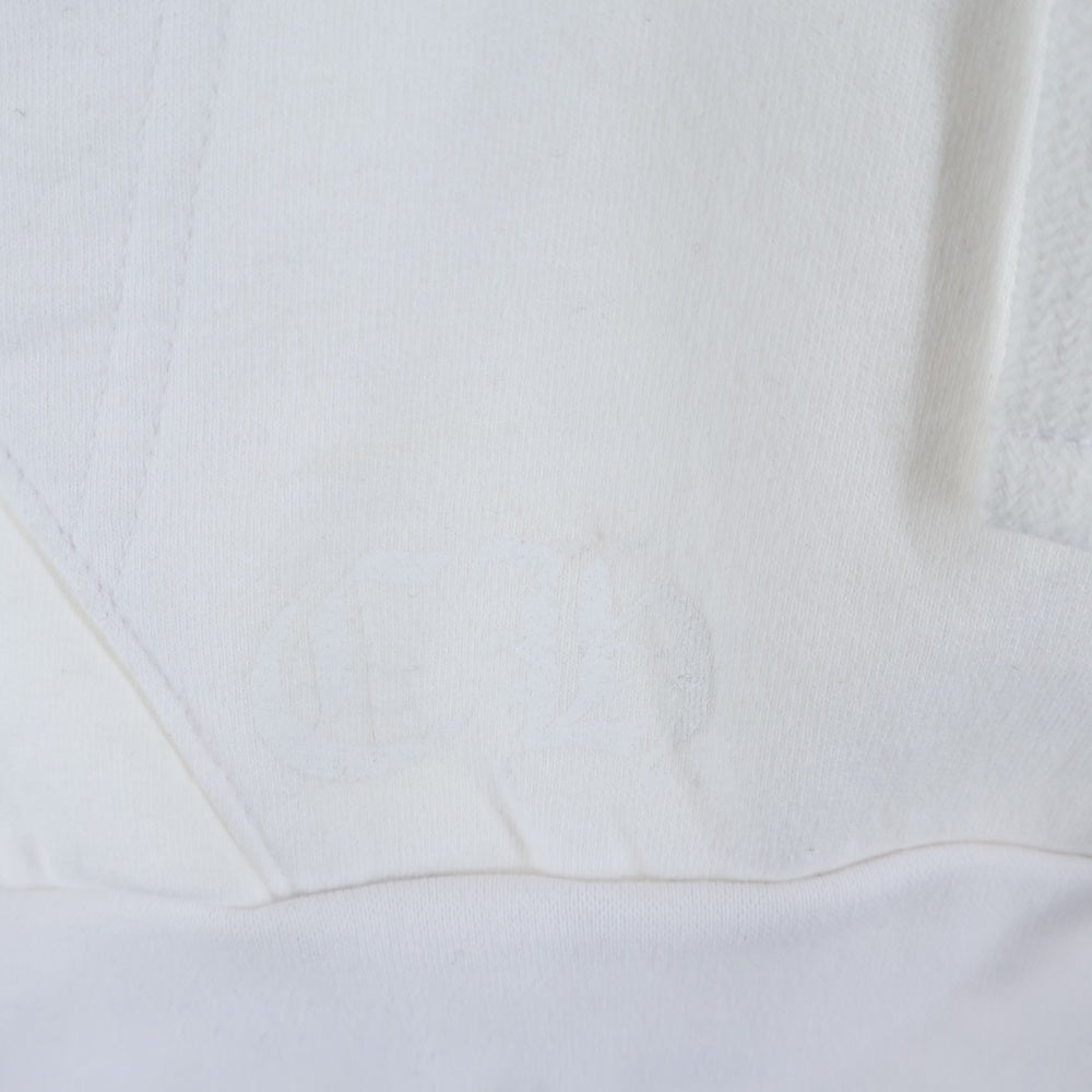 CHROME HEARTS(クロムハーツ) スクロールラベル バックラベルプリント 袖ロゴ ジップアップ パーカー ホワイト