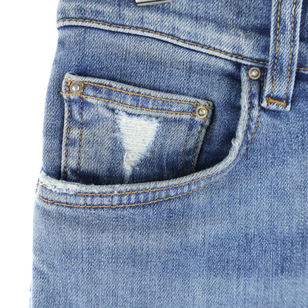 AMIRI(アミリ) MX1 JEANS バンダナ ダメージ加工 スキニー デニムパンツ インディゴ