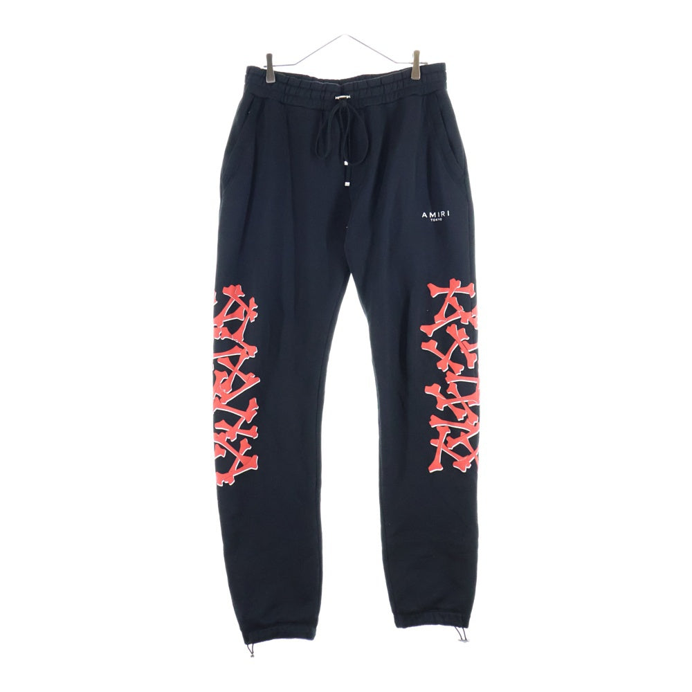 AMIRI(アミリ) ボーン プリント スウェットパンツ ブラック
