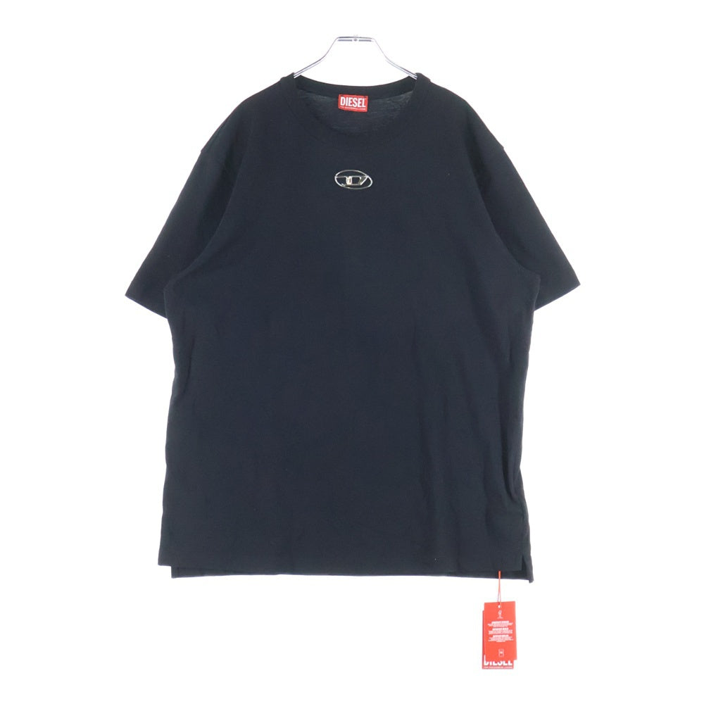 DIESEL(ディーゼル) T Just Oo フロントブランドロゴ 半袖Tシャツ カットソー ブラック A09864