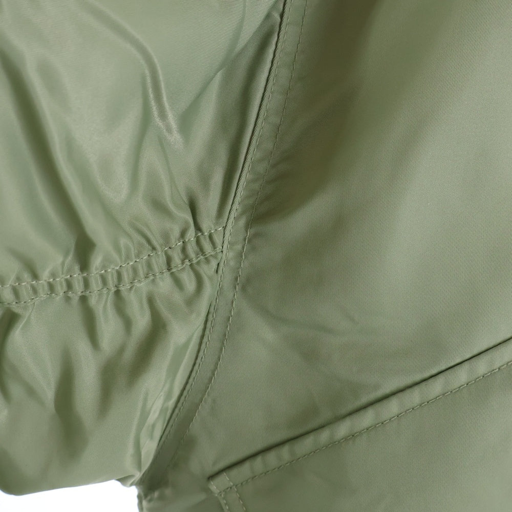 THUG CLUB(サグクラブ) 24AW NYLON STUDDED BOMBER ナイロン スタッズ ブルゾン MA-1 ボンバージャケット カーキ TC24JP1303
