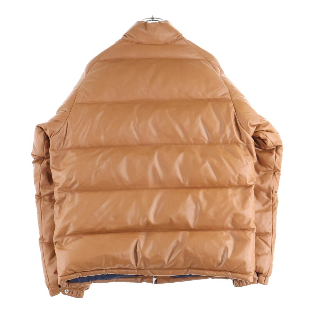A BATHING APE(アベイシングエイプ) 25AW LEATHER CLASSIC DOWN JACKET レザークラシックダウンジャケット ブラウン 001DNL801011M