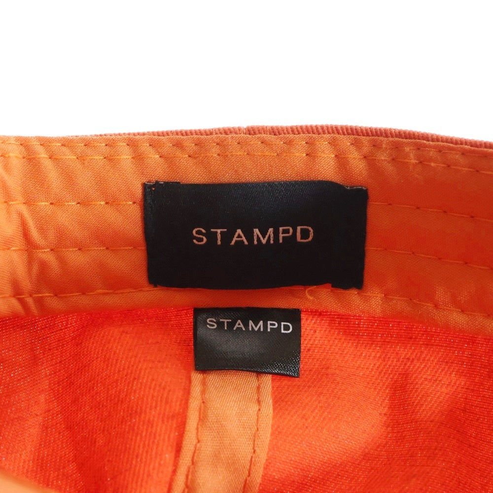 STAMPD(スタンプド) SCRIPT DAD HT CAP スクリプトダッドキャップ 帽子 オレンジ