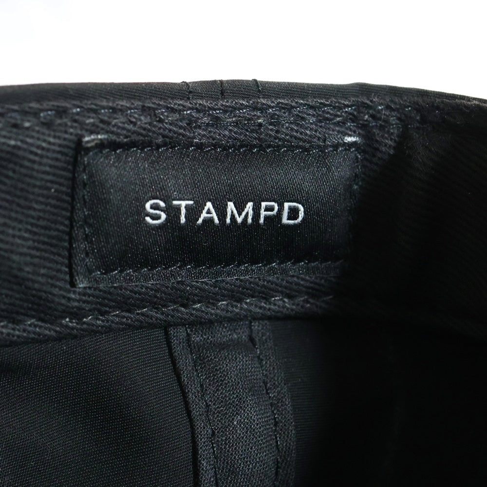 STAMPD(スタンプド) ナイロンロゴキャップ ベースボールキャップ 帽子 ブラック