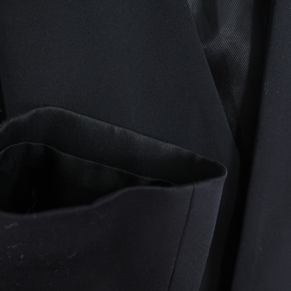 STAMPD(スタンプド) ノーカラーテーラードジャケット ポリエステル ブラック