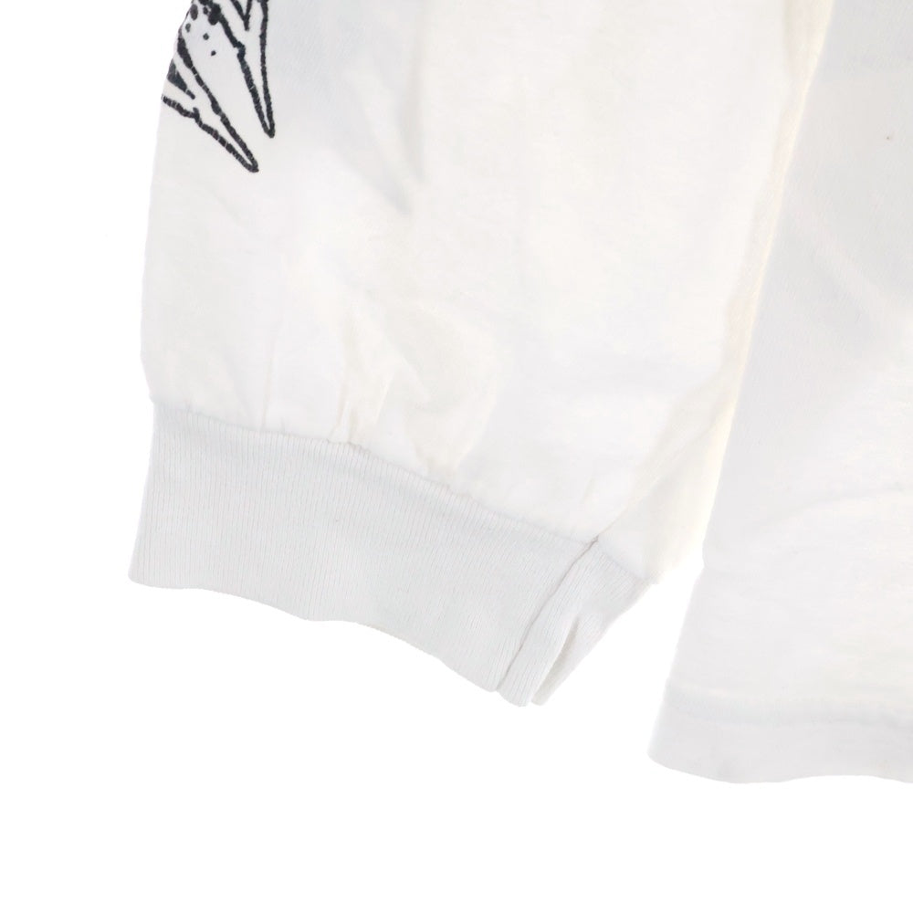 VINTAGE(ヴィンテージ) 00's WEST COAST CHOPPERS ウエストコーストチョッパーズ スカル フレーム アイアンクロス 長袖Tシャツ カットソー ホワイト