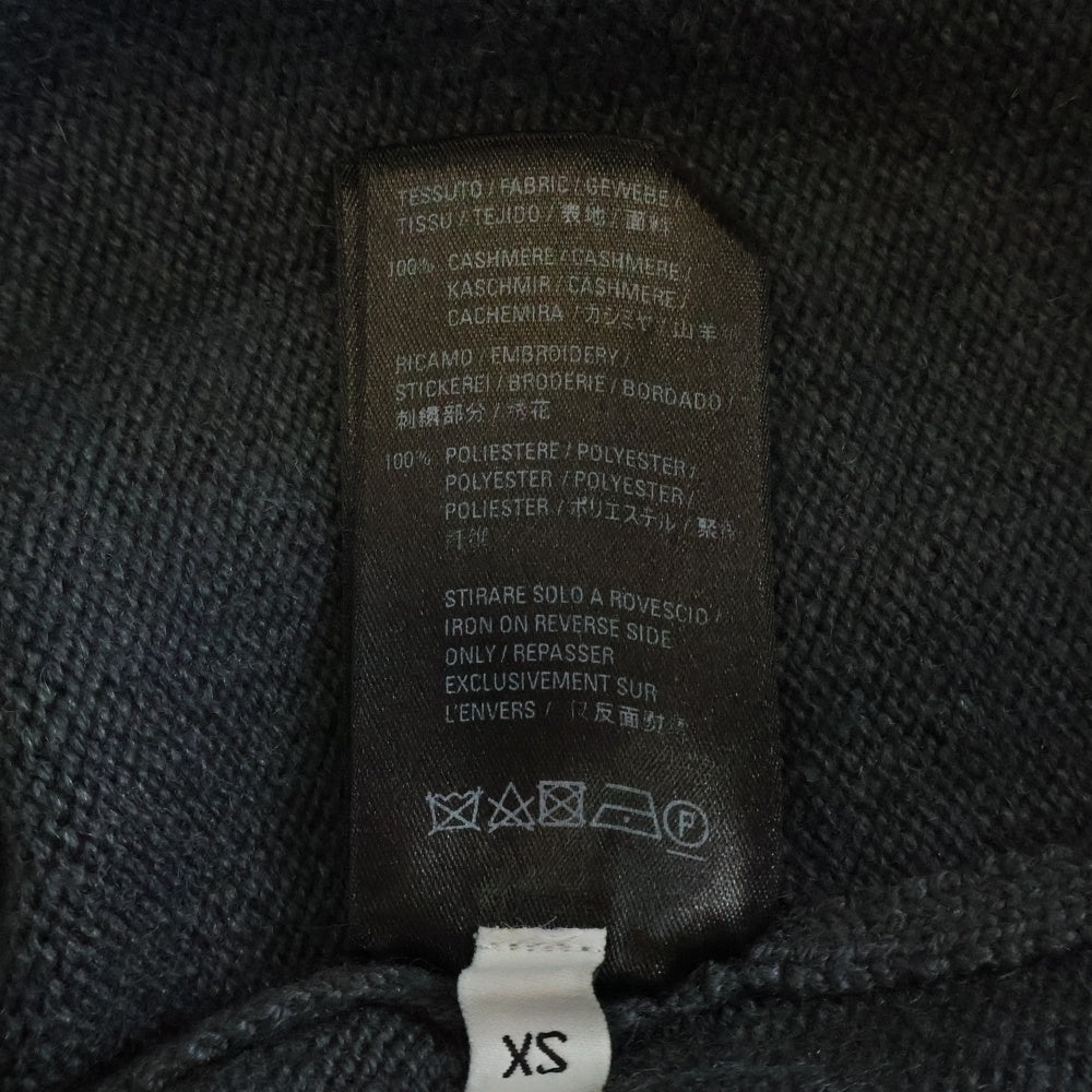 BALENCIAGA(バレンシアガ) 21AW ロゴ刺繍 スポーティー エンブレム カシミヤ ニット セーター 675276 T4121 グレー