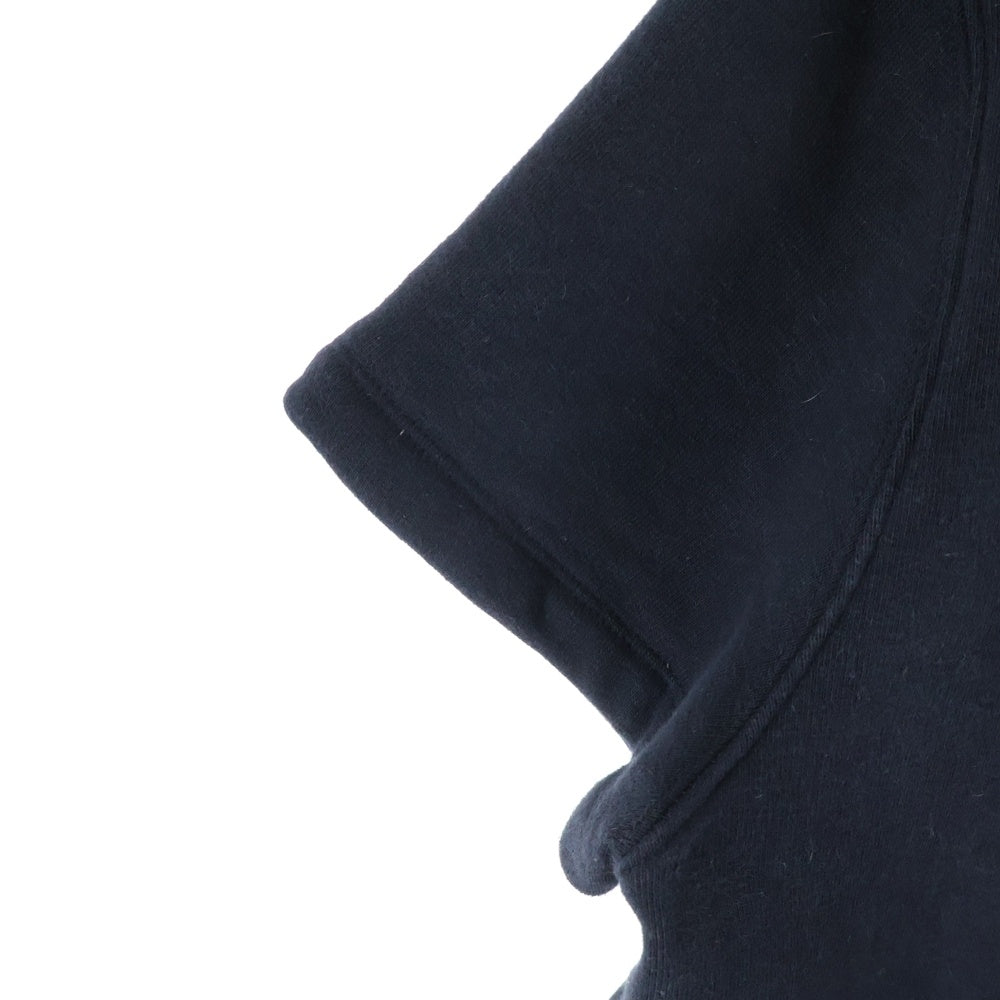 CHROME HEARTS(クロムハーツ) Y NOT Cemetery Cross Leather Patch Sweat Tee セメタリークロスパッチ 半袖スウェットTシャツ ブラック