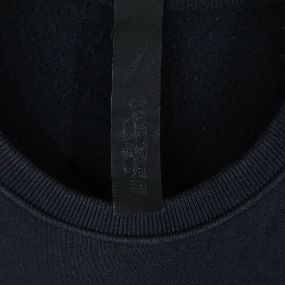 CHROME HEARTS(クロムハーツ) Y NOT Cemetery Cross Leather Patch Sweat Tee セメタリークロスパッチ 半袖スウェットTシャツ ブラック