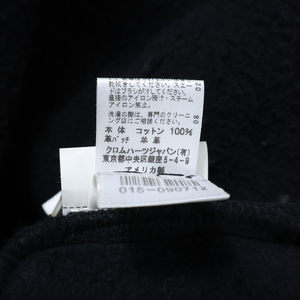 CHROME HEARTS(クロムハーツ) Y NOT Cemetery Cross Leather Patch Sweat Tee セメタリークロスパッチ 半袖スウェットTシャツ ブラック