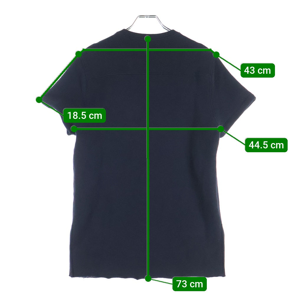 CHROME HEARTS(クロムハーツ) Y NOT Cemetery Cross Leather Patch Sweat Tee セメタリークロスパッチ 半袖スウェットTシャツ ブラック