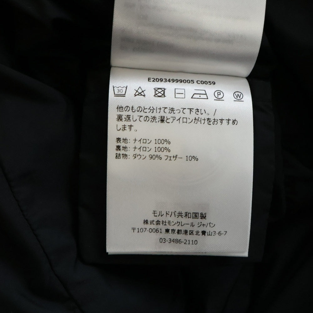 MONCLER(モンクレール) MIRIERON ミリエロン ハイネックナイロンダウンコート ジャケット レディース ブラック E20934999005