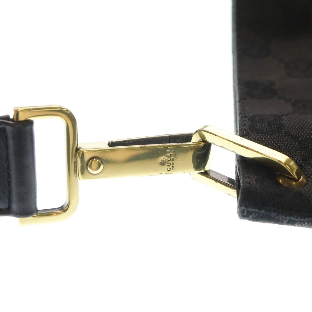 GUCCI(グッチ) 総柄 キャンバス ショルダーバッグ 91761 ブラック レディース