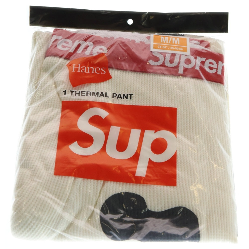 SUPREME(シュプリーム) 23AW ×Hanes Bones Thermal Pant 1 Pack ヘインズ ボーンズサーマルパンツ ホワイト