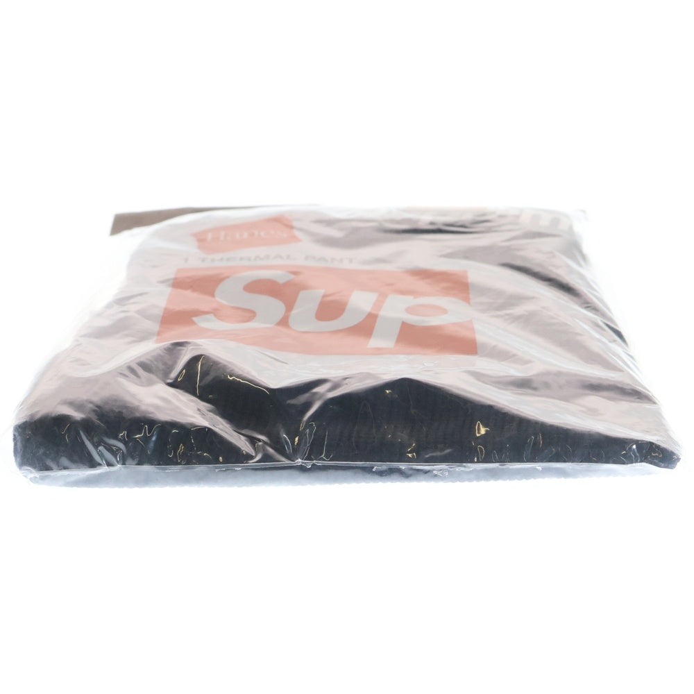 SUPREME(シュプリーム) 22AW ×HanesThermal Pant 1 Pack ヘインズ サーマルパンツ ブラック