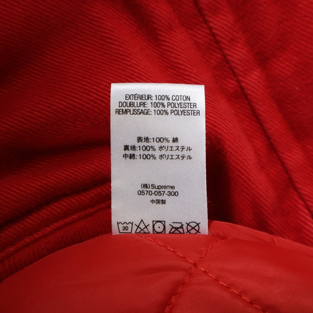 SUPREME(シュプリーム) 21SS Twill Old English Varsity Jacket ツイルオールドイングリッシュバーシティジャケット レッド