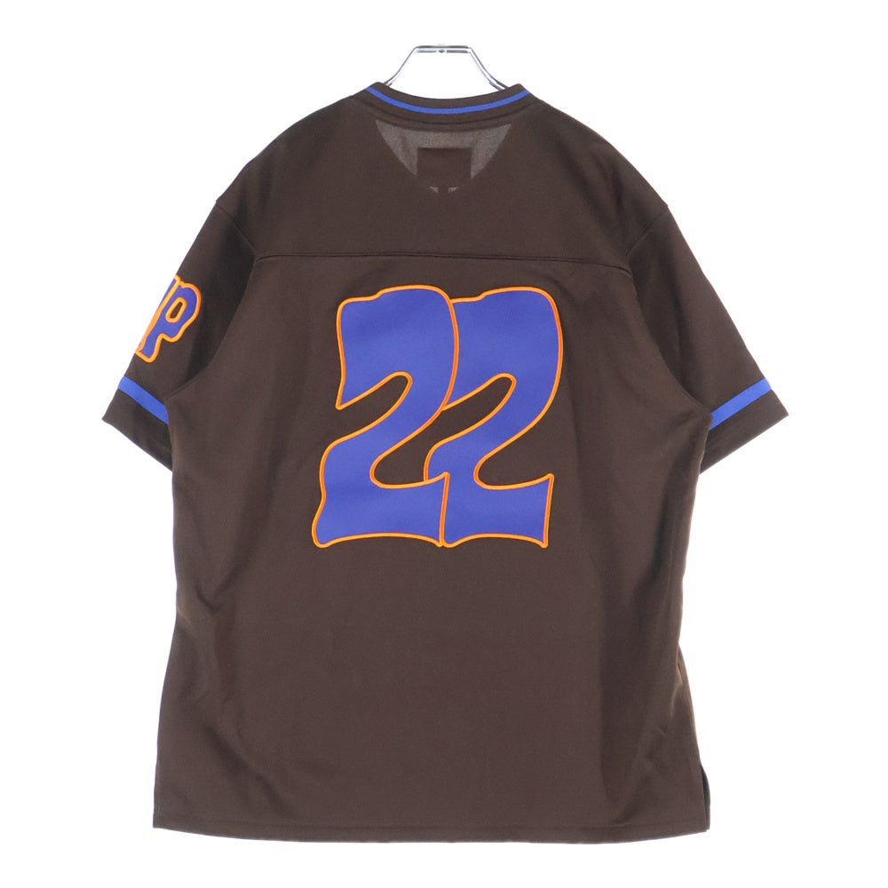 SUPREME(シュプリーム) 22AW ×Mitchell & Ness Football Jersey ミッチェルアンドネス フットボールジャージ 半袖Tシャツ カットソー ブラウン