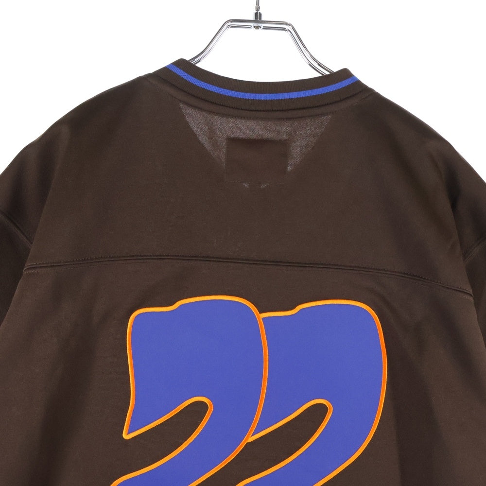 SUPREME(シュプリーム) 22AW ×Mitchell & Ness Football Jersey ミッチェルアンドネス フットボールジャージ 半袖Tシャツ カットソー ブラウン
