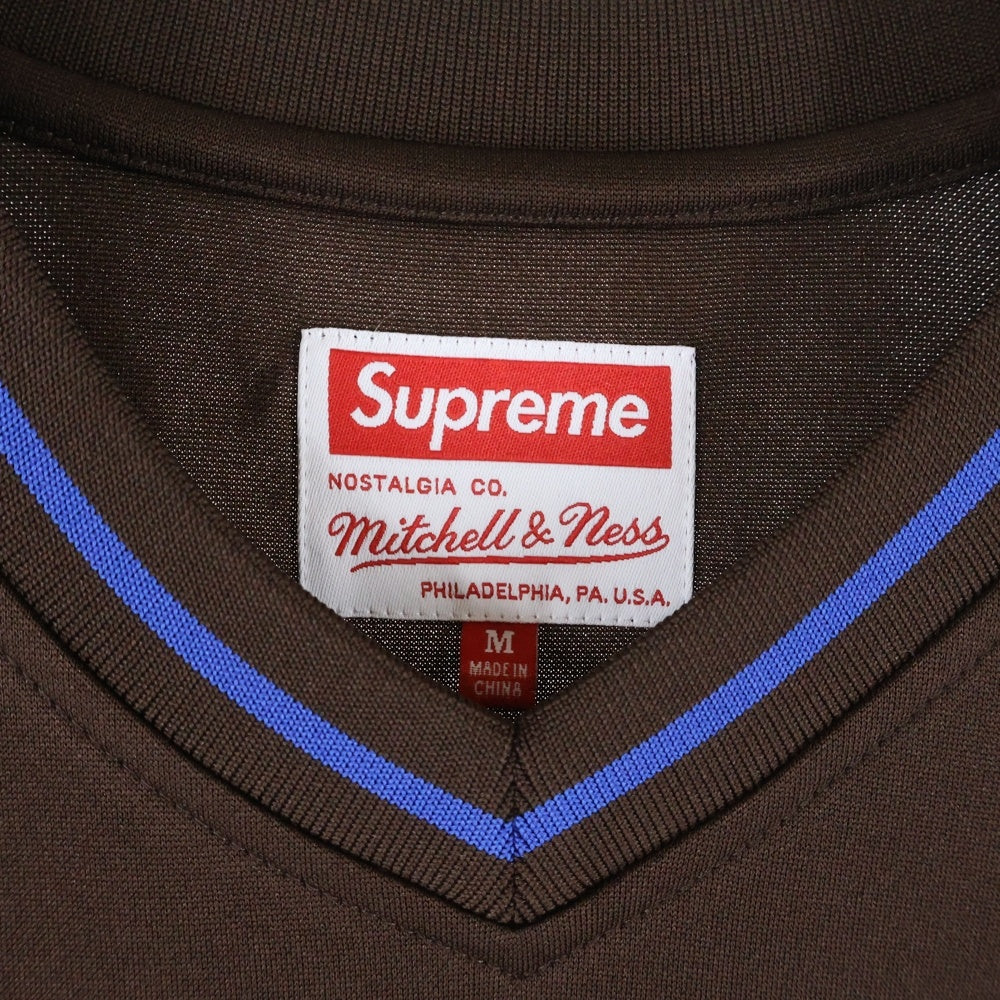 SUPREME(シュプリーム) 22AW ×Mitchell & Ness Football Jersey ミッチェルアンドネス フットボールジャージ 半袖Tシャツ カットソー ブラウン