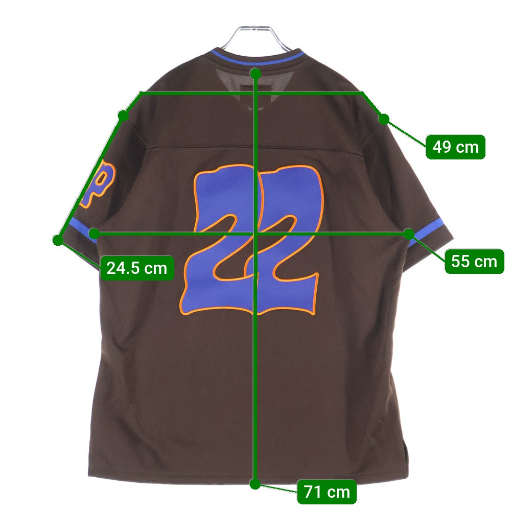 SUPREME(シュプリーム) 22AW ×Mitchell & Ness Football Jersey ミッチェルアンドネス フットボールジャージ 半袖Tシャツ カットソー ブラウン