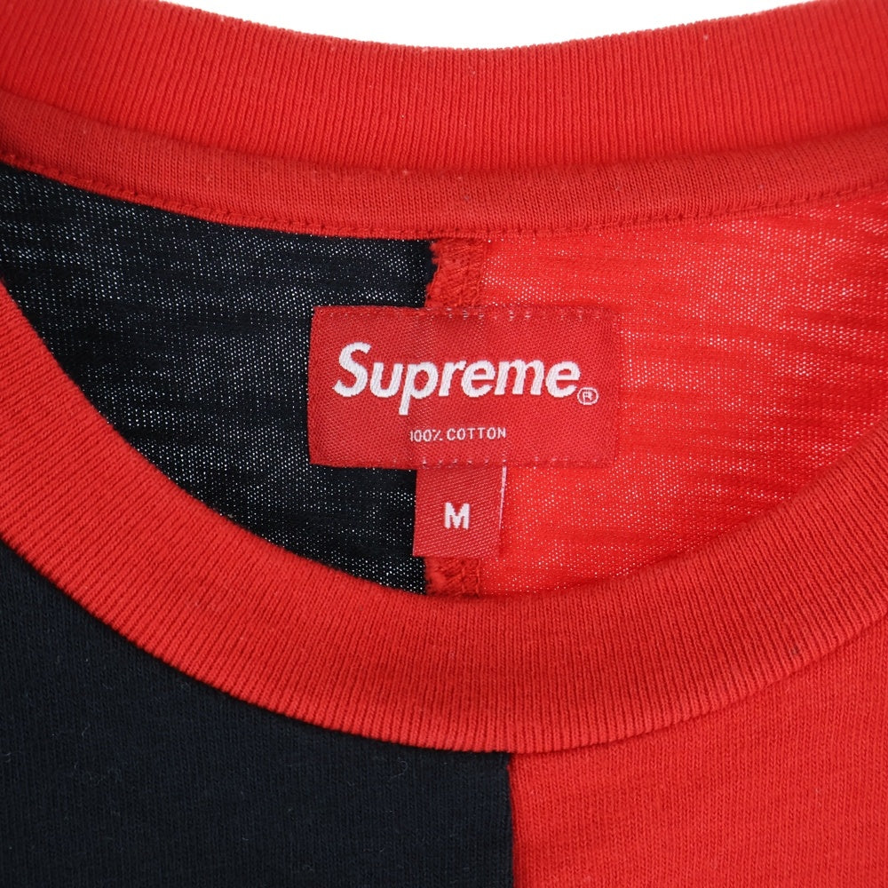 SUPREME(シュプリーム) 19AW Split S/S Top スプリット 半袖Tシャツ カットソー ブラック/レッド