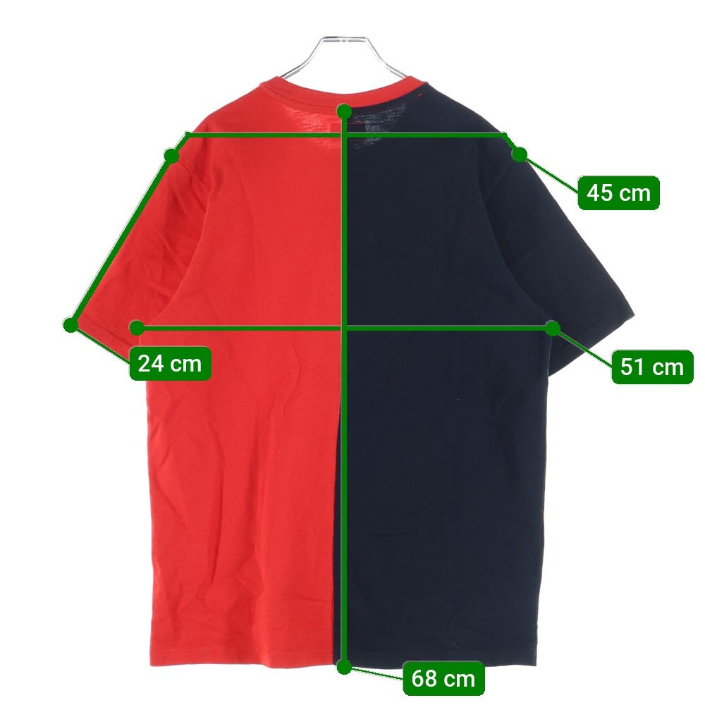 SUPREME(シュプリーム) 19AW Split S/S Top スプリット 半袖Tシャツ カットソー ブラック/レッド