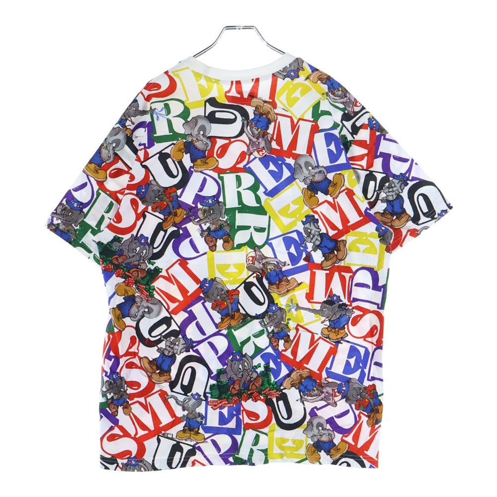 SUPREME(シュプリーム) 22AW Elephant S/S Top 半袖Tシャツ カットソー 総柄 マルチカラー