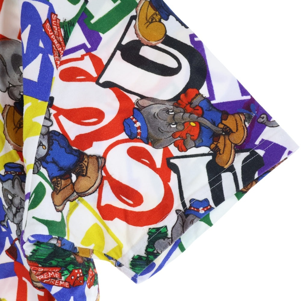 SUPREME(シュプリーム) 22AW Elephant S/S Top 半袖Tシャツ カットソー 総柄 マルチカラー