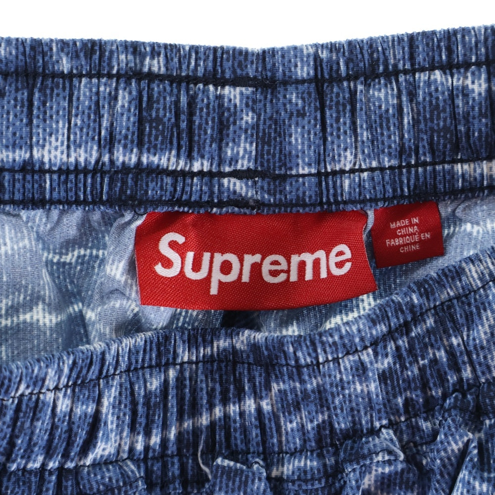 SUPREME(シュプリーム) 24SS Warm Up Pant Croc ウォームアップパンツ クロコ トラックパンツ ブルー