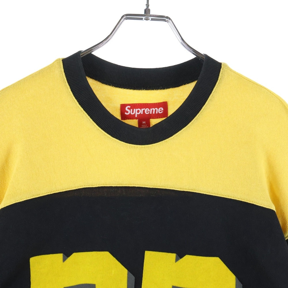 SUPREME(シュプリーム) 23AW Bumblebee L/S Football Top バンブルビーフットボール 長袖Tシャツ カットソー ブラック/イエロー