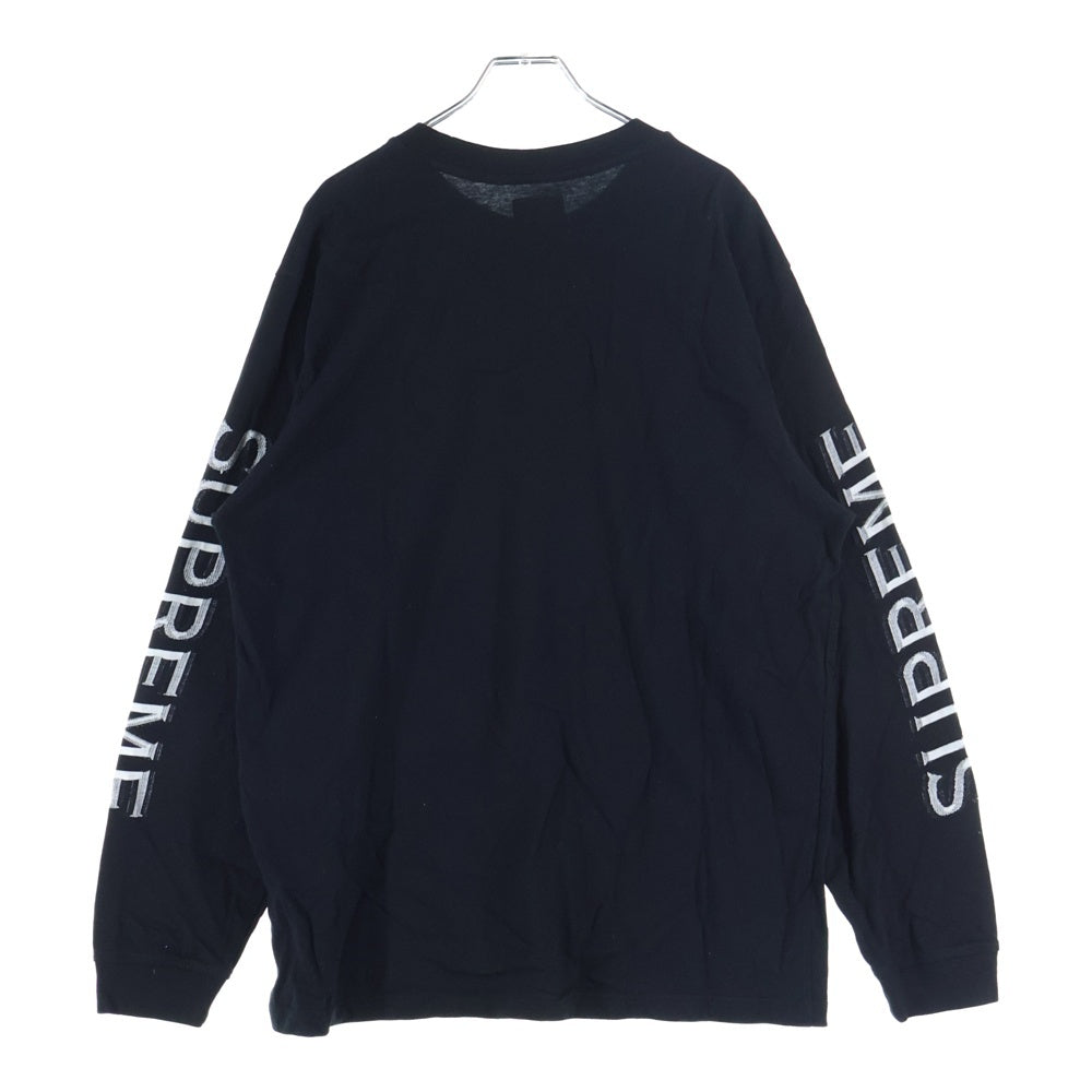 SUPREME(シュプリーム) 21AW Intarsia Sleeve L/S Top インターシャスリーブ 長袖Tシャツ カットソー ブラック