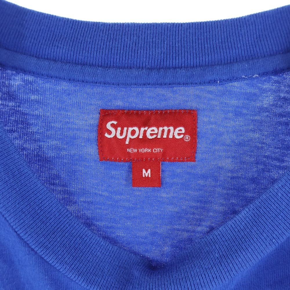SUPREME(シュプリーム) 21AW Intarsia Sleeve L/S Top インターシャスリーブ 長袖Tシャツ カットソー ブルー