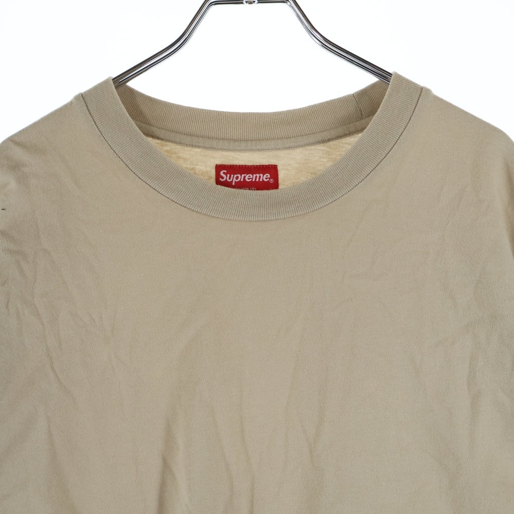 SUPREME(シュプリーム) 21AW Intarsia Sleeve L/S Top インターシャスリーブ 長袖Tシャツ カットソー ベージュ